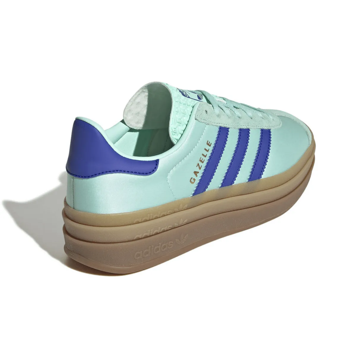 Adidas Women's Gazelle Bold Clear Mint/Lucid Blue/Gold Metallic