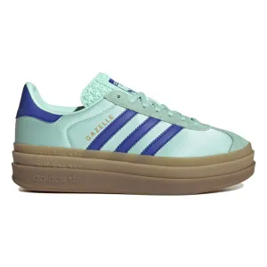 Adidas Women's Gazelle Bold Clear Mint/Lucid Blue/Gold Metallic