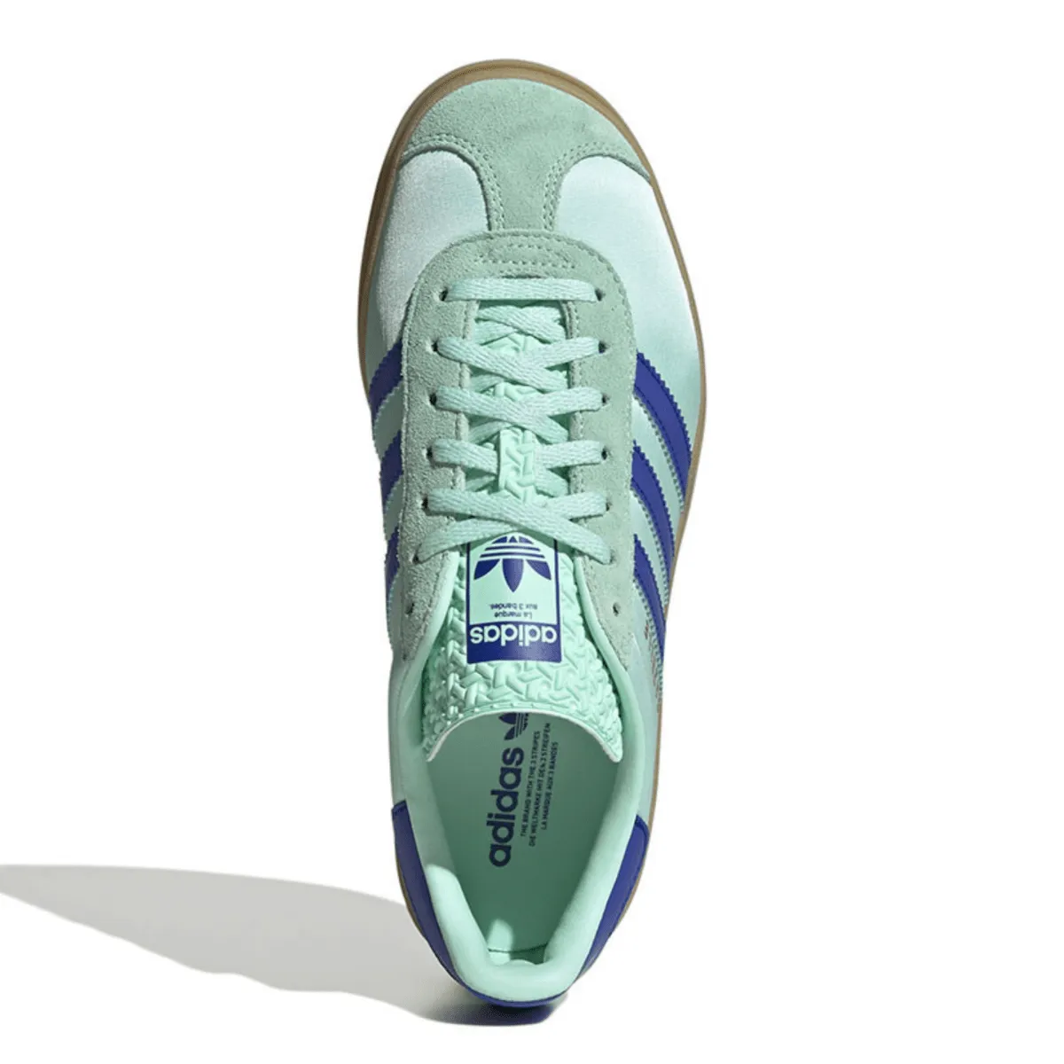 Adidas Women's Gazelle Bold Clear Mint/Lucid Blue/Gold Metallic