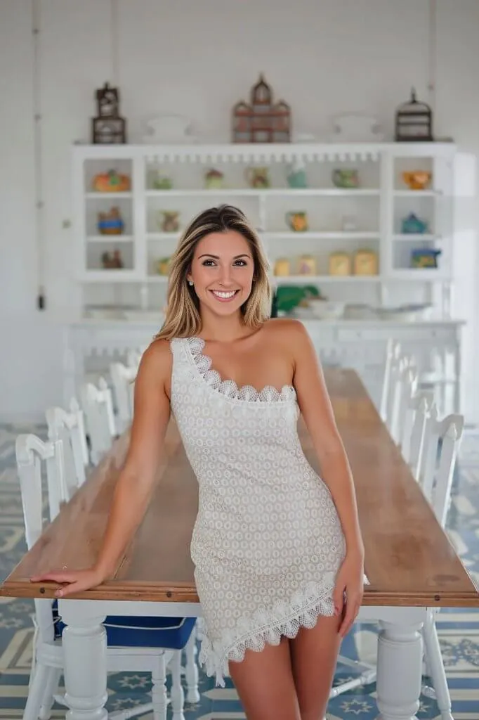 Alma Dress in Ivory