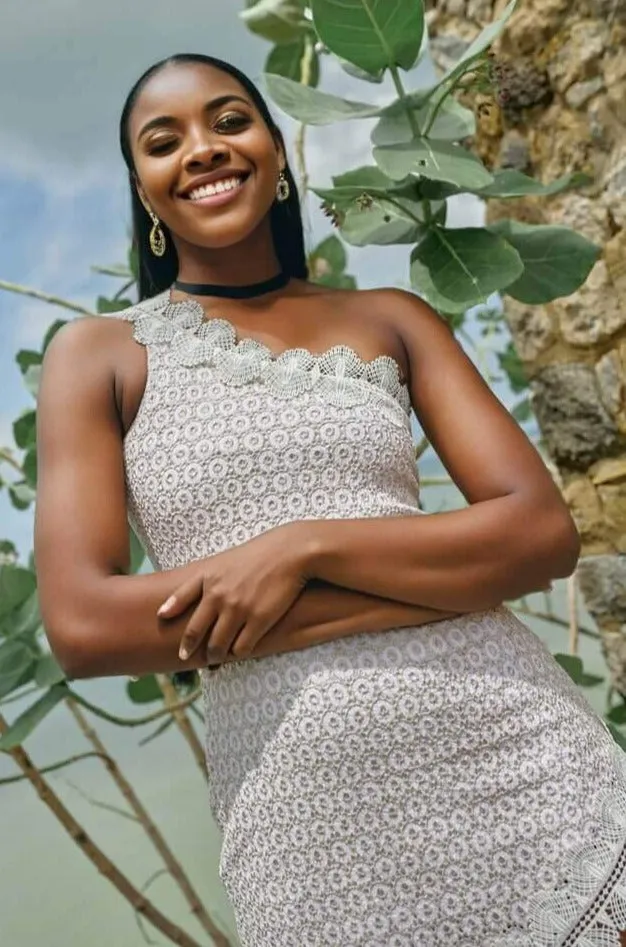 Alma Dress in Ivory