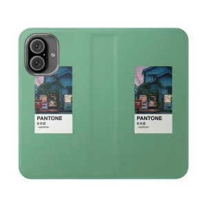 Anime Aesthetic Sunset Flip Cover Phone Case