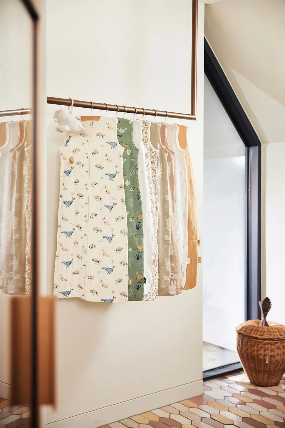 Baby Slaapzak Jersey 110cm - Retro Flowers