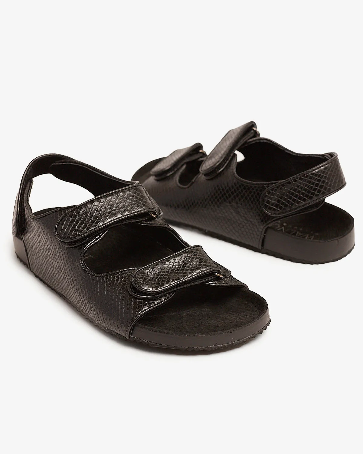 Bec Sandal - Black Snake