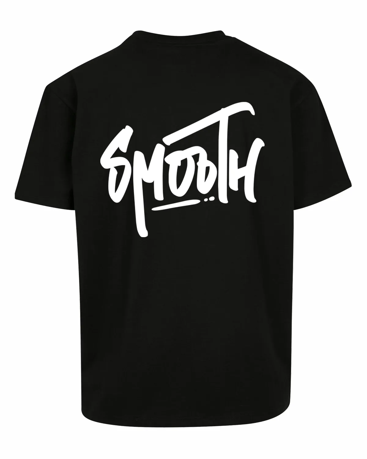 Black Heavy T / Dainty White Front Back Men