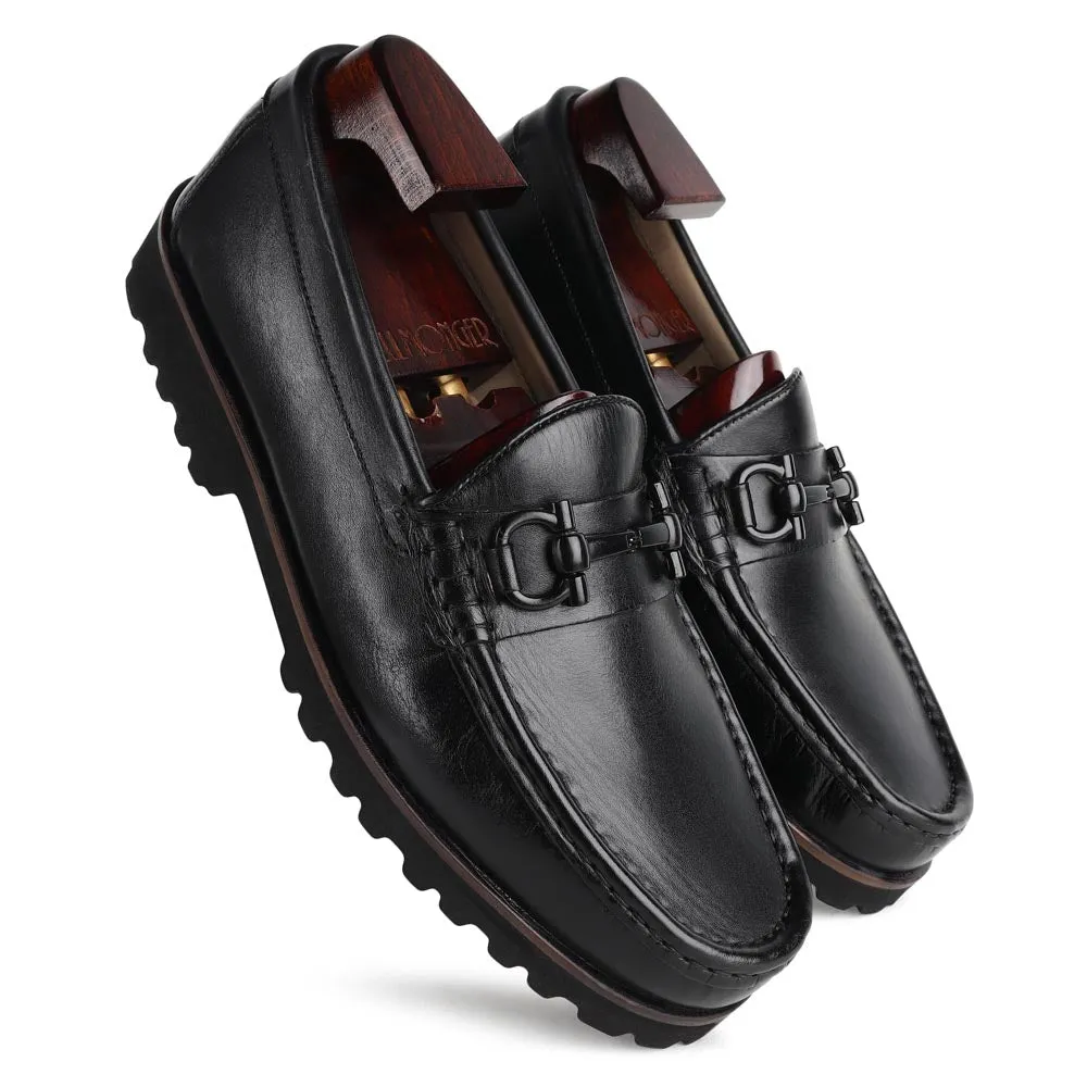 Black Horsebit Loafers With Extralight Sole