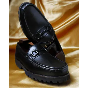 Black Horsebit Loafers With Extralight Sole