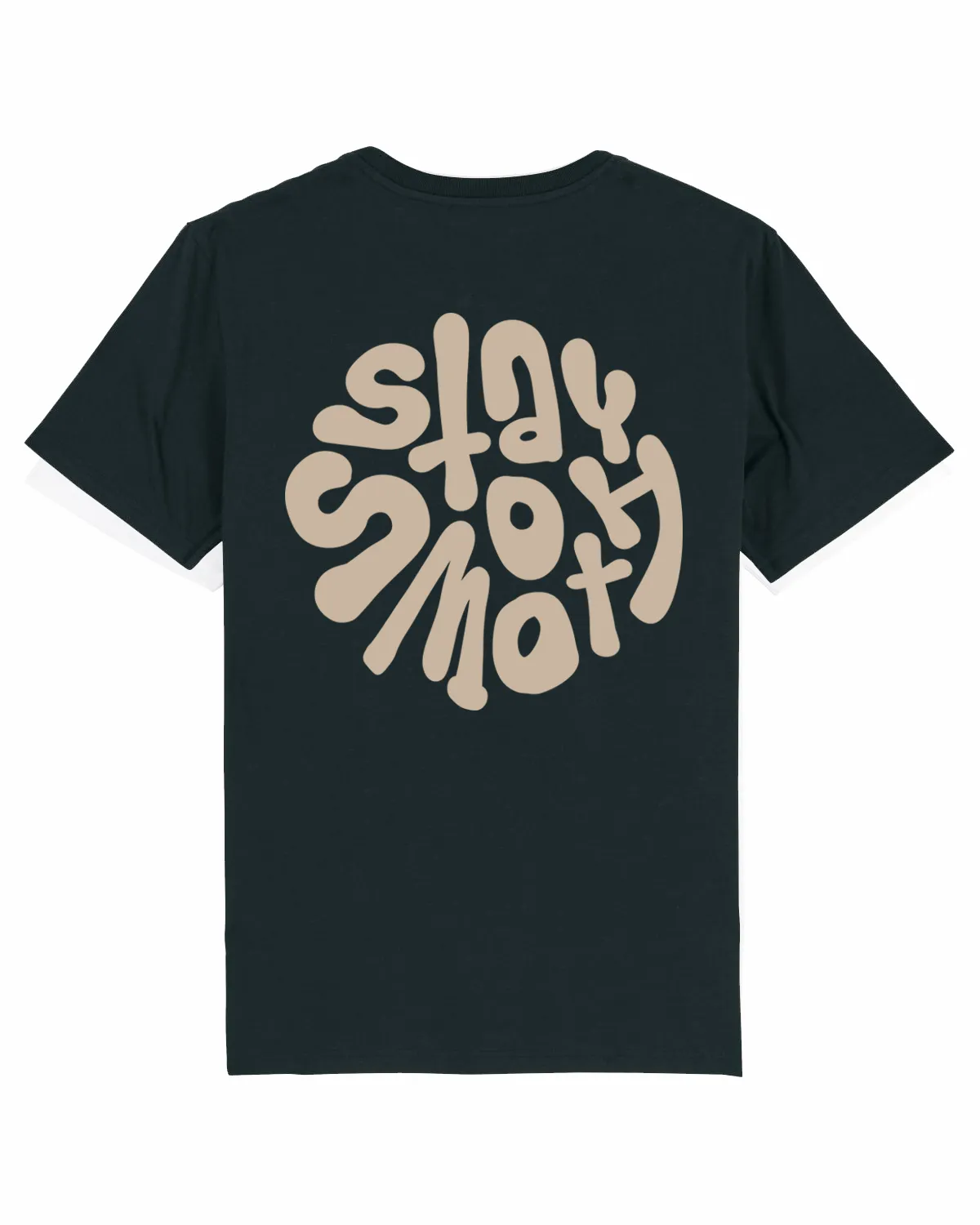 Black T / Stay Smooth Sand Front Back Men