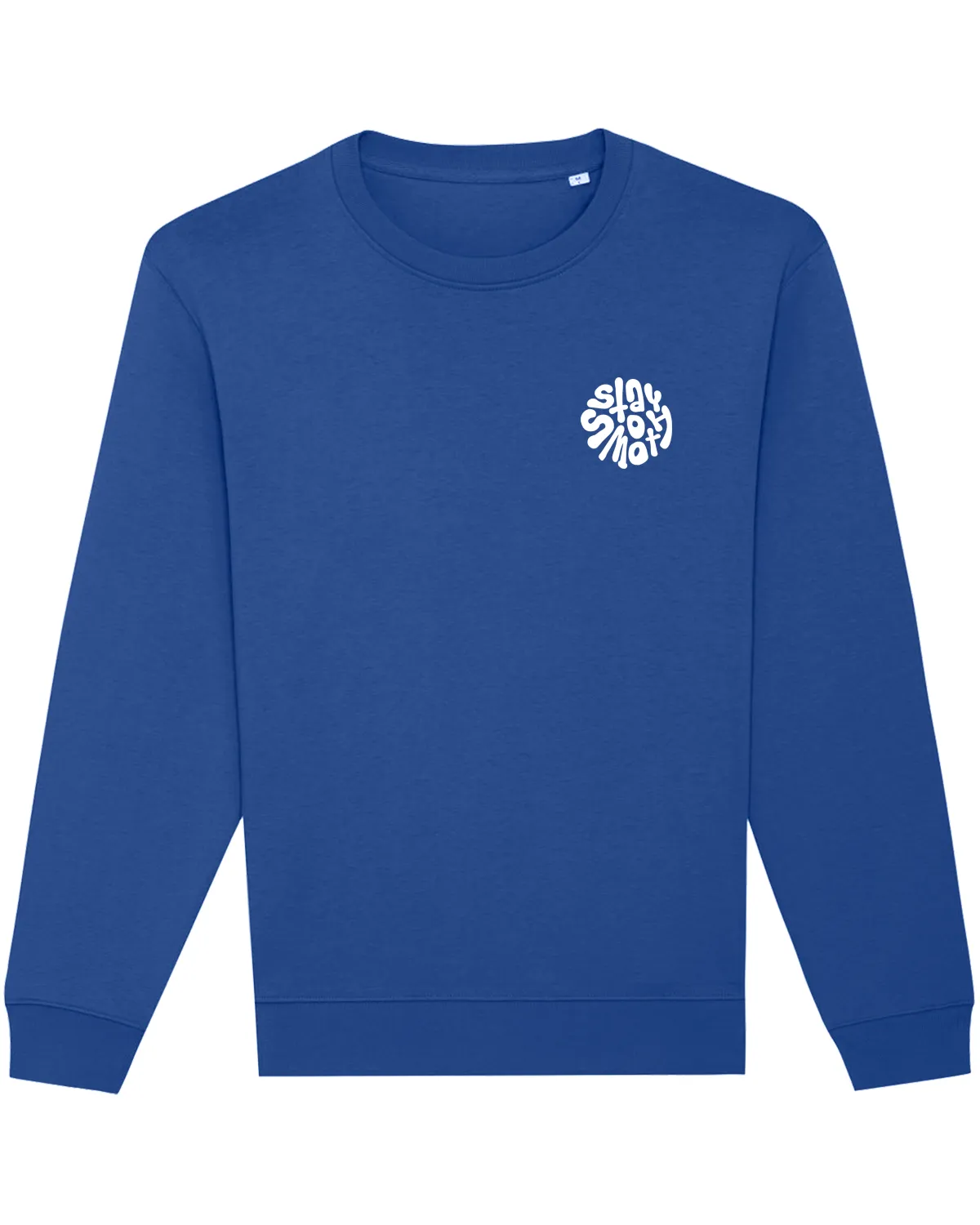 Blue Kids Crew / Stay Smooth White Front Back Boys