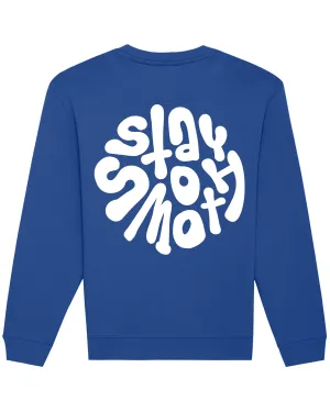 Blue Kids Crew / Stay Smooth White Front Back Boys