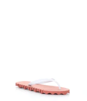 BUMPY125ASP RED/WHITE Round Toe Shoes|BUMPY125ASP Chaussures �� Bout Rond in Blanc