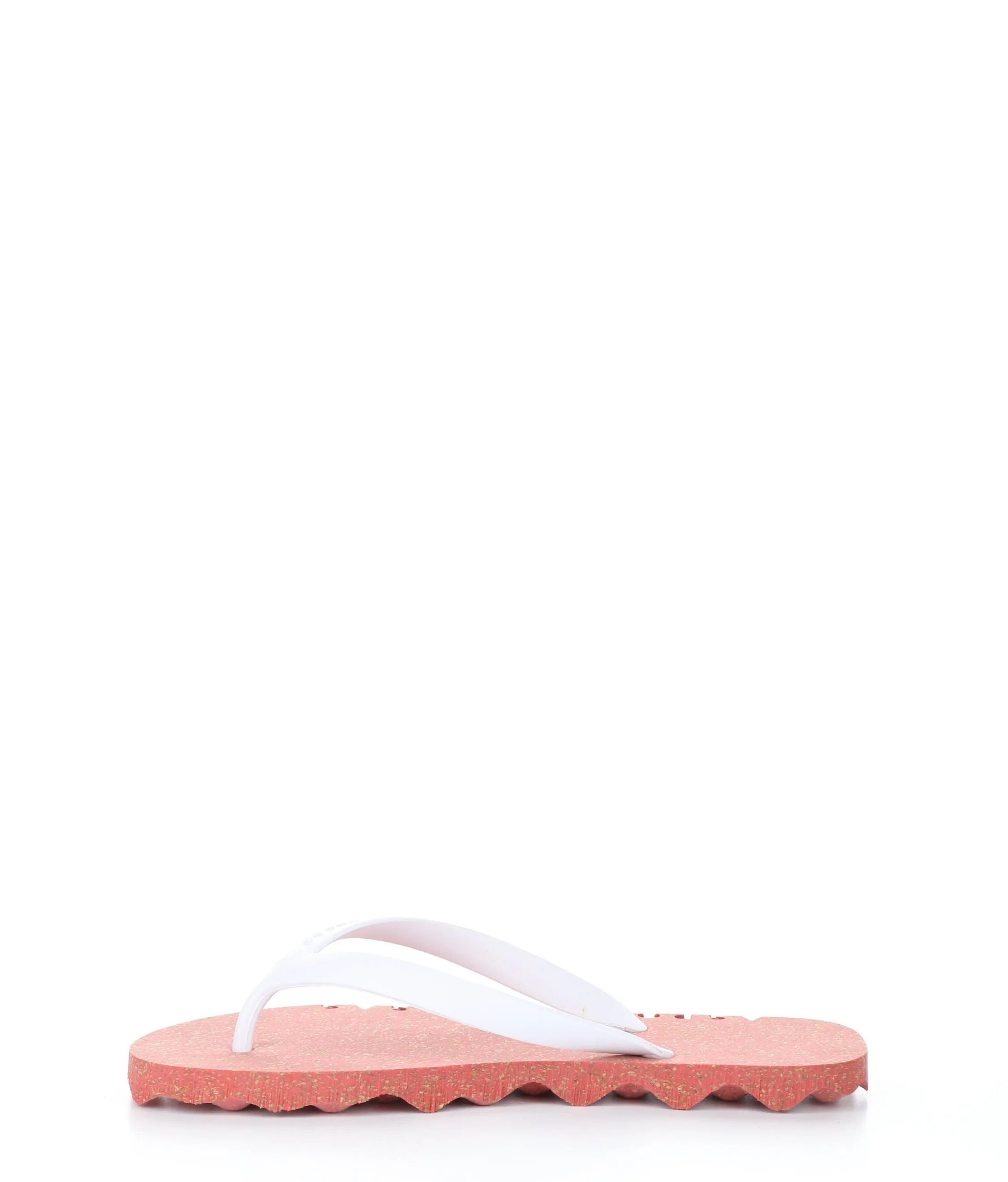 BUMPY125ASP RED/WHITE Round Toe Shoes|BUMPY125ASP Chaussures �� Bout Rond in Blanc