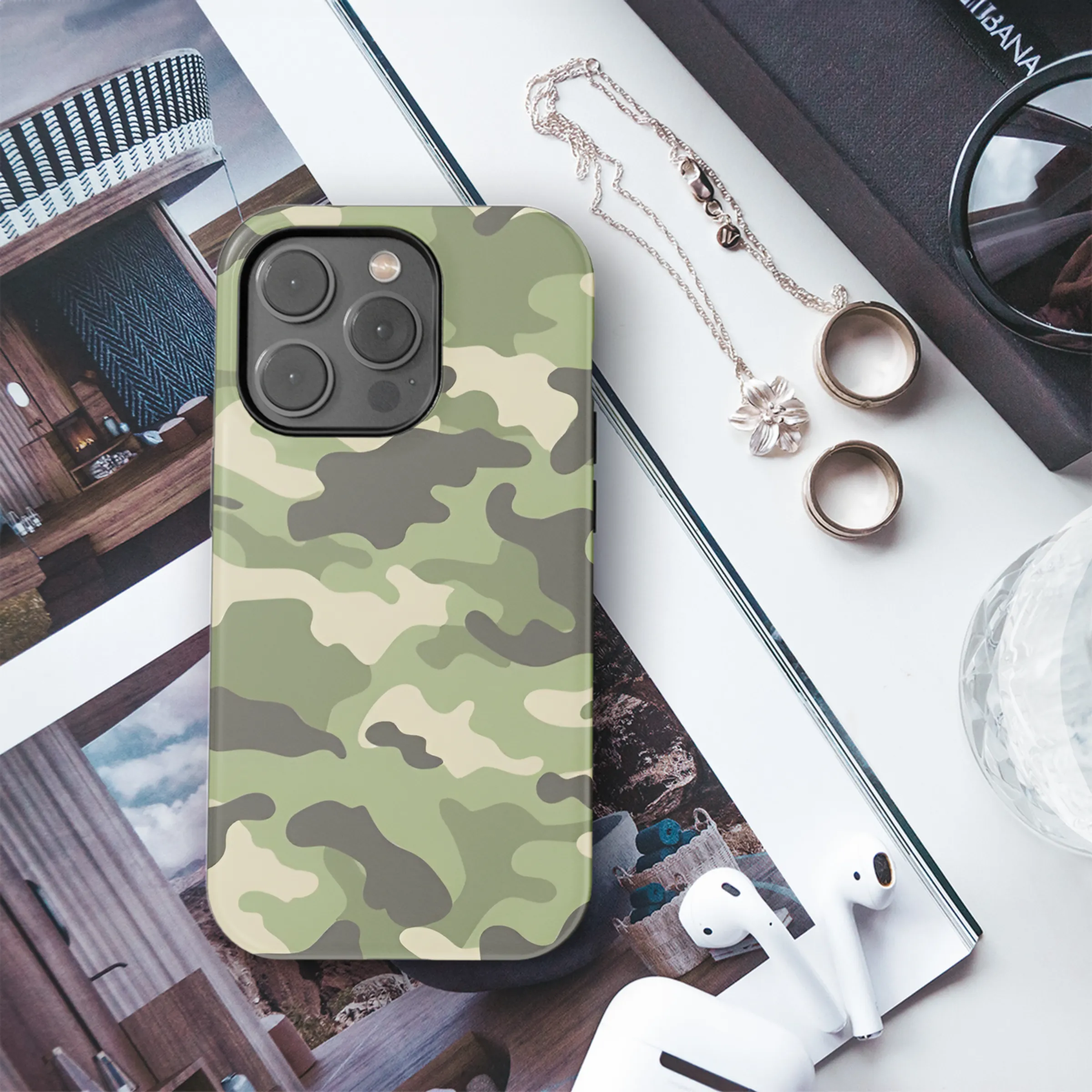 Camouflage Pattern Phone Case iPhone Samsung Cover Pixel 2192