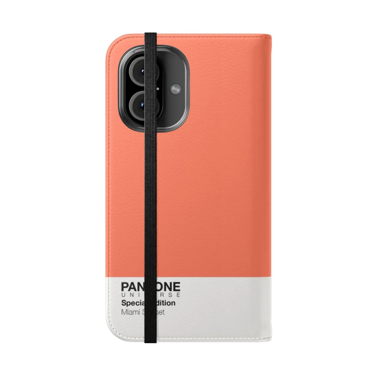 Colorful Flip Cover Phone Case - Pantone Miami Sunset Inspired