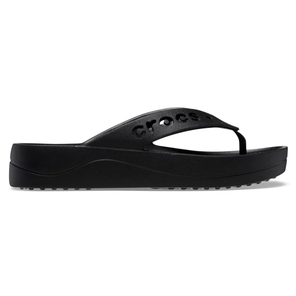 Crocs Baya -Platform Flip Thong Sandal - Black