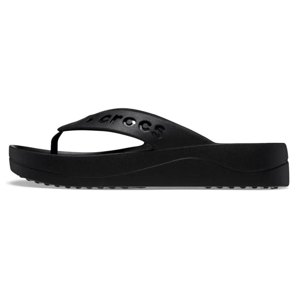 Crocs Baya -Platform Flip Thong Sandal - Black
