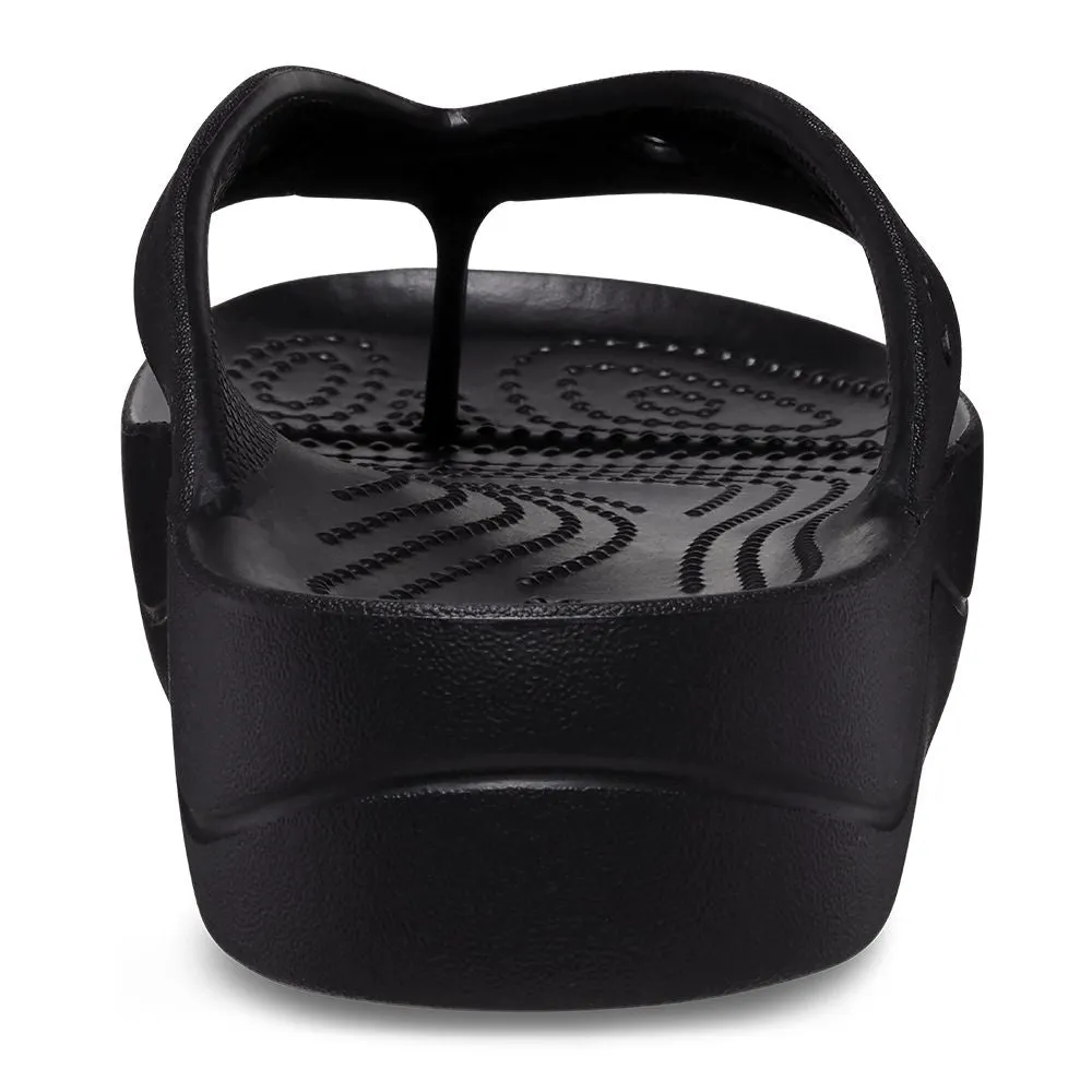 Crocs Baya -Platform Flip Thong Sandal - Black