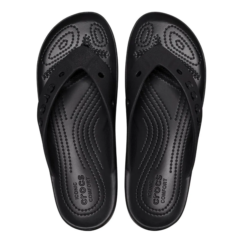 Crocs Baya -Platform Flip Thong Sandal - Black