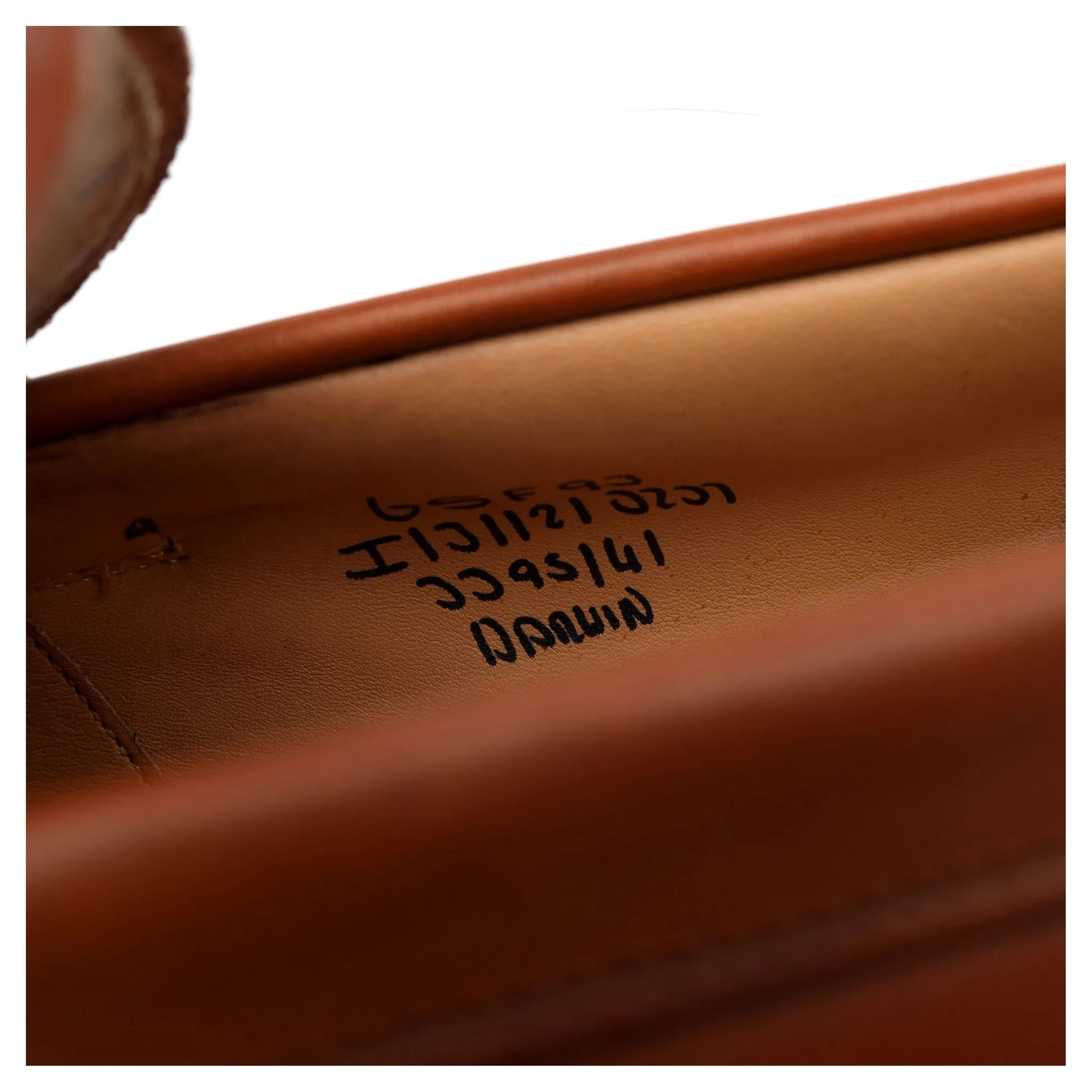 'Darwin' Tan Brown Leather Loafers UK 6.5 F