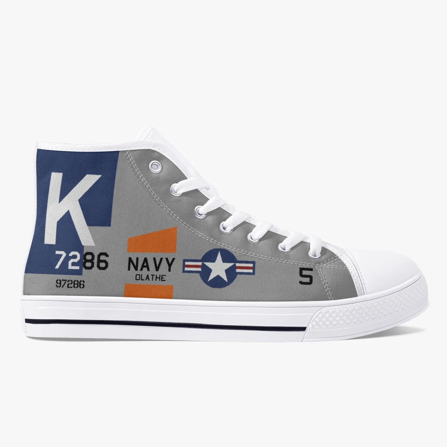 F4U Corsair "NAS Olathe" High Top Canvas Shoes
