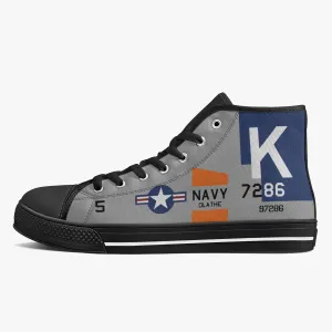F4U Corsair "NAS Olathe" High Top Canvas Shoes