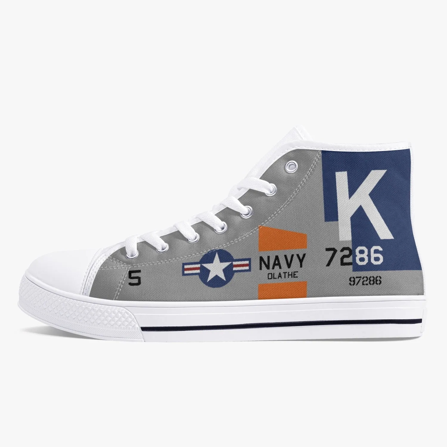 F4U Corsair "NAS Olathe" High Top Canvas Shoes