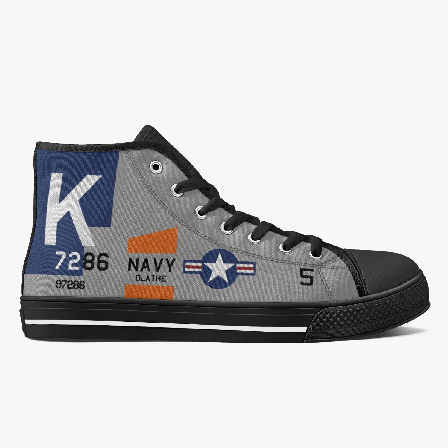 F4U Corsair "NAS Olathe" High Top Canvas Shoes