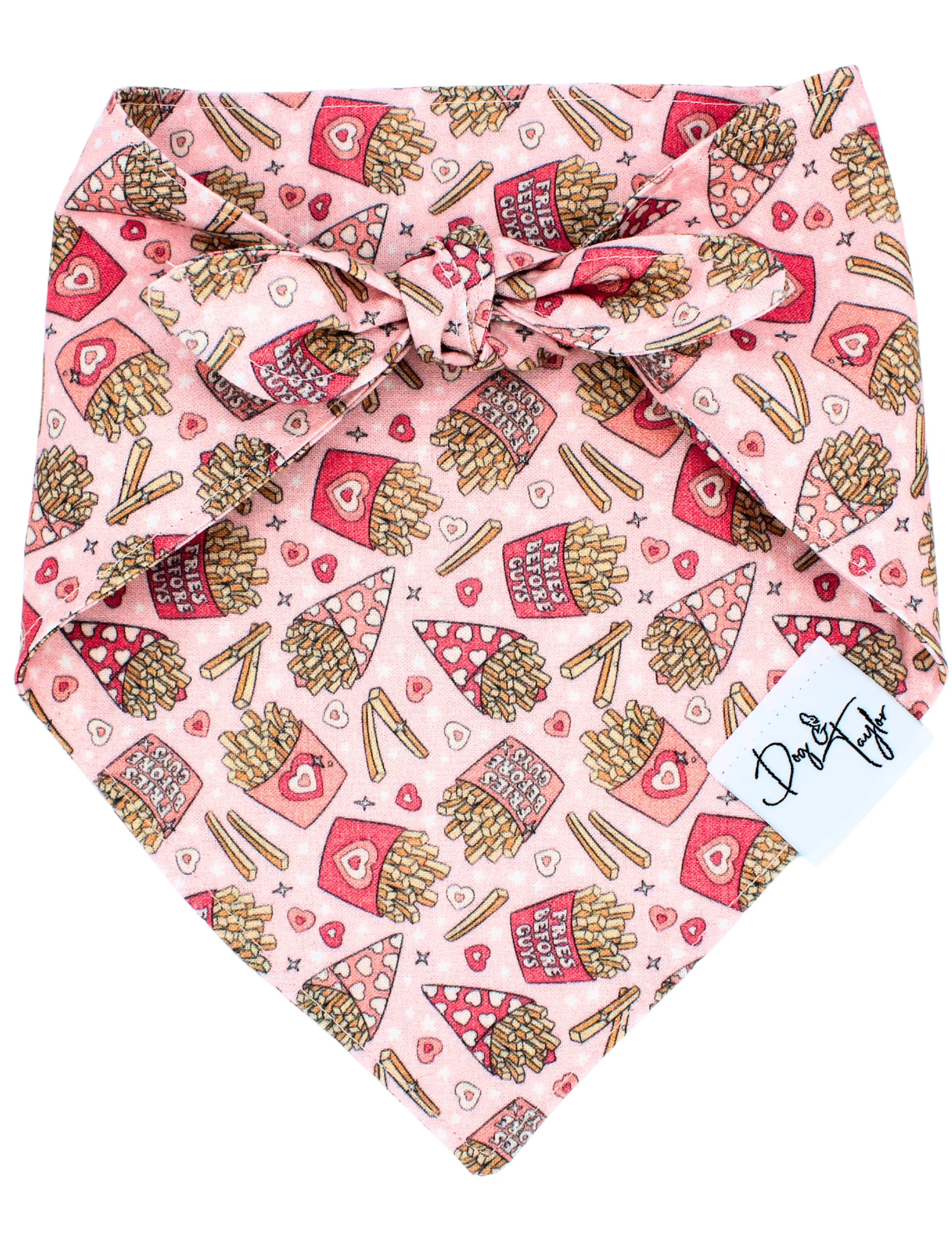 Fries Before Guys Dog Bandana