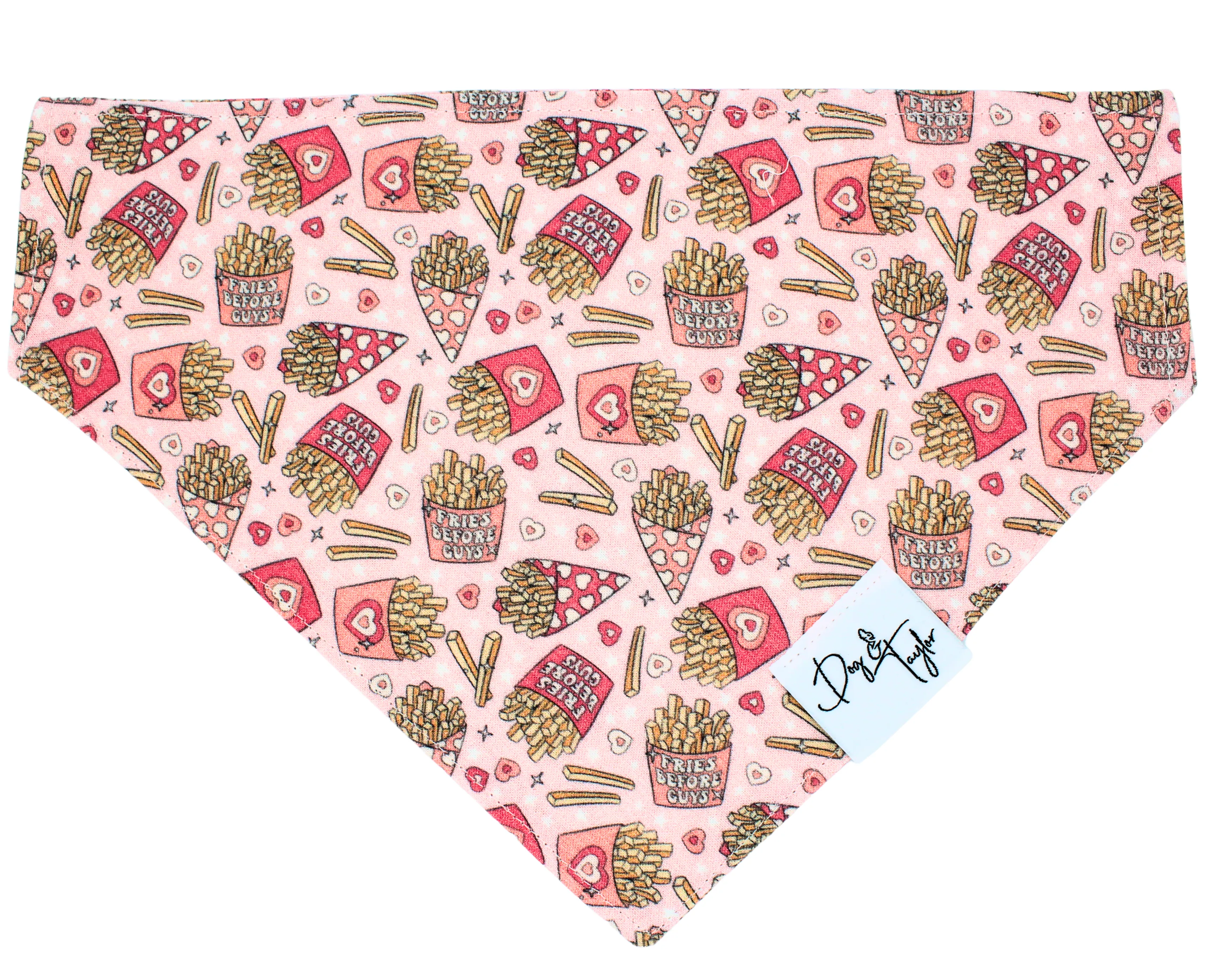 Fries Before Guys Dog Bandana