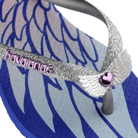HAVAIANAS KIDS SLIM GLITTER TRENDY - MARINE BLUE
