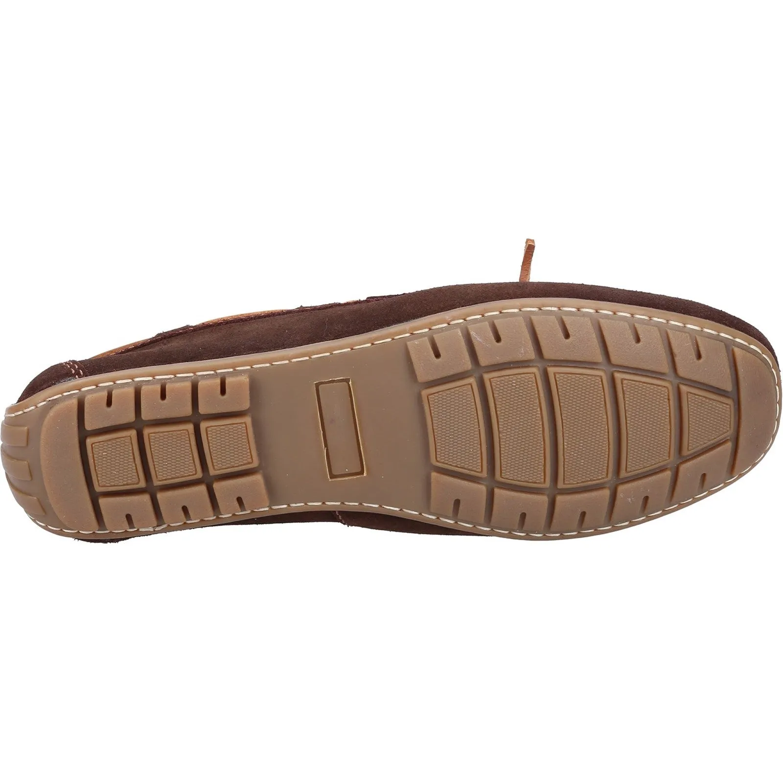 Hush Puppies Mens Reuben Suede Boat Shoes - Brown