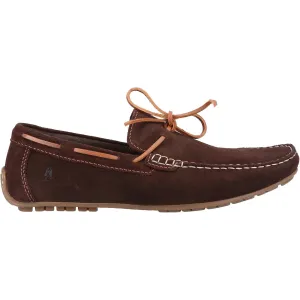 Hush Puppies Mens Reuben Suede Boat Shoes - Brown