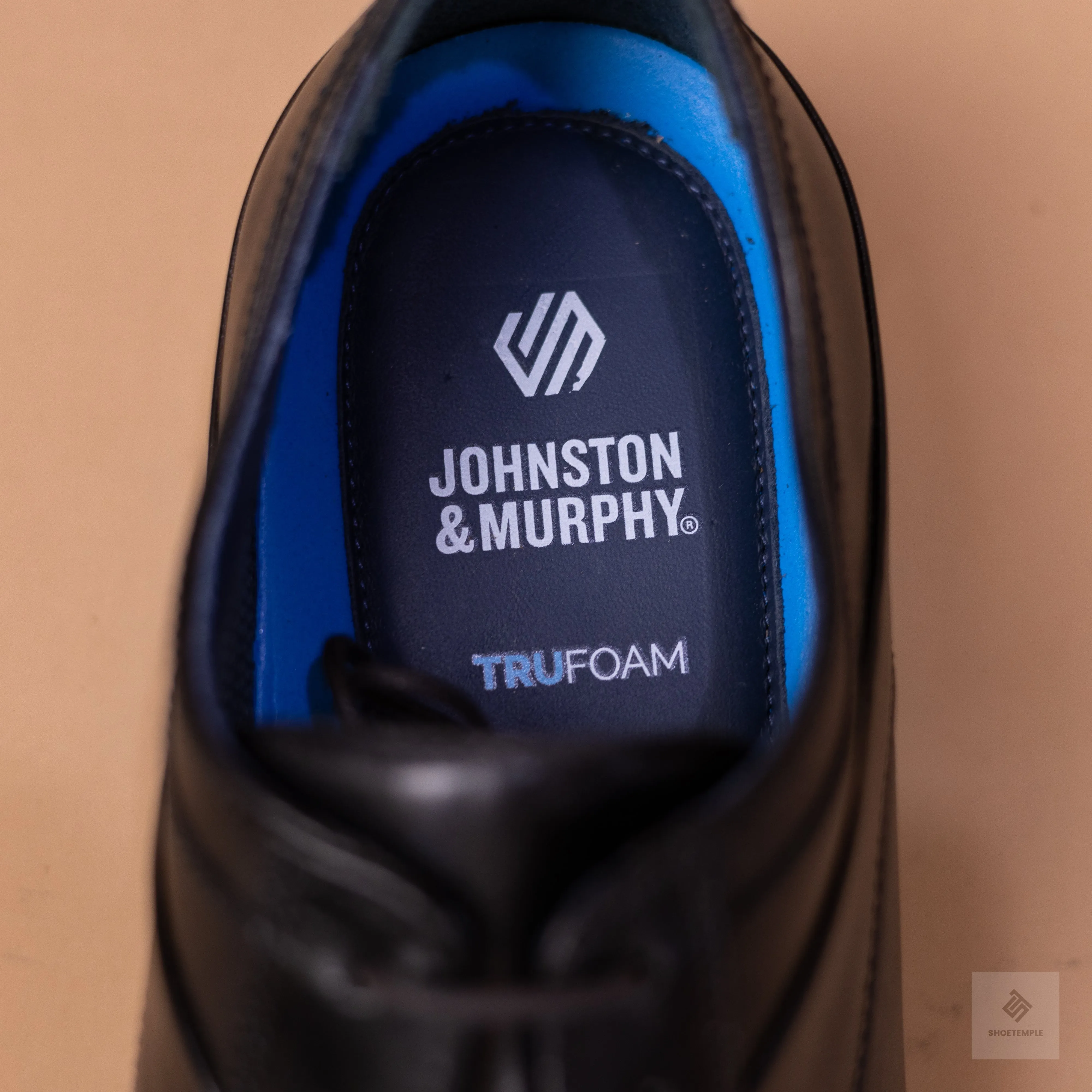 Johnston and Murphy Cap Toe Shoes - Black