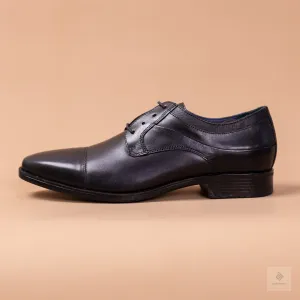 Johnston and Murphy Cap Toe Shoes - Black