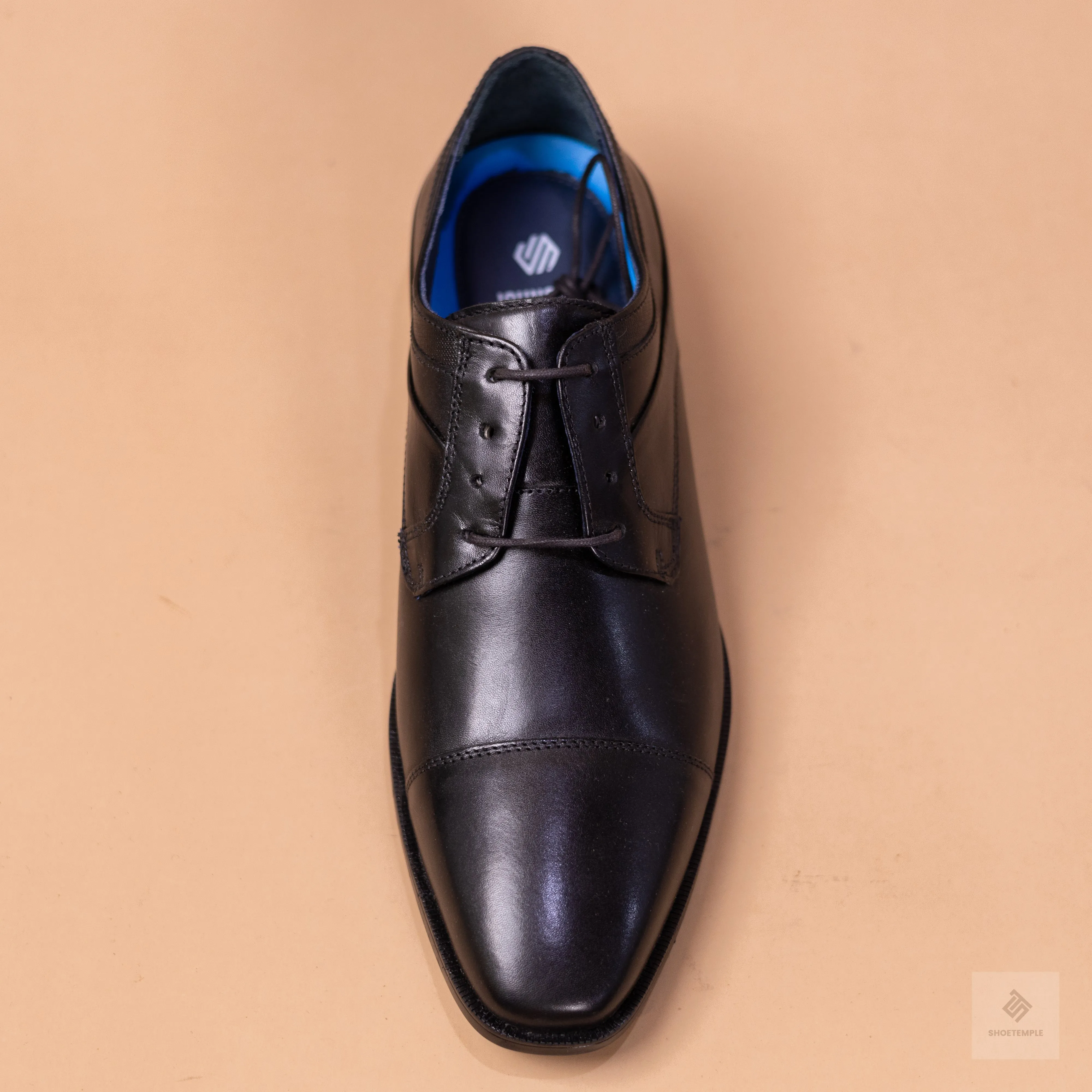 Johnston and Murphy Cap Toe Shoes - Black