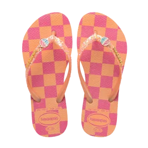 Kids Slim Glitter Trendy Flip Flops