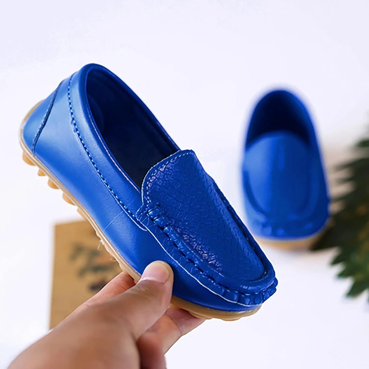 Kids Toddlers Boys Girls Loafers Casual Slip-On Moccasin Boat Dress Shoes Casual Shoes Formal Shoes Leather Flats