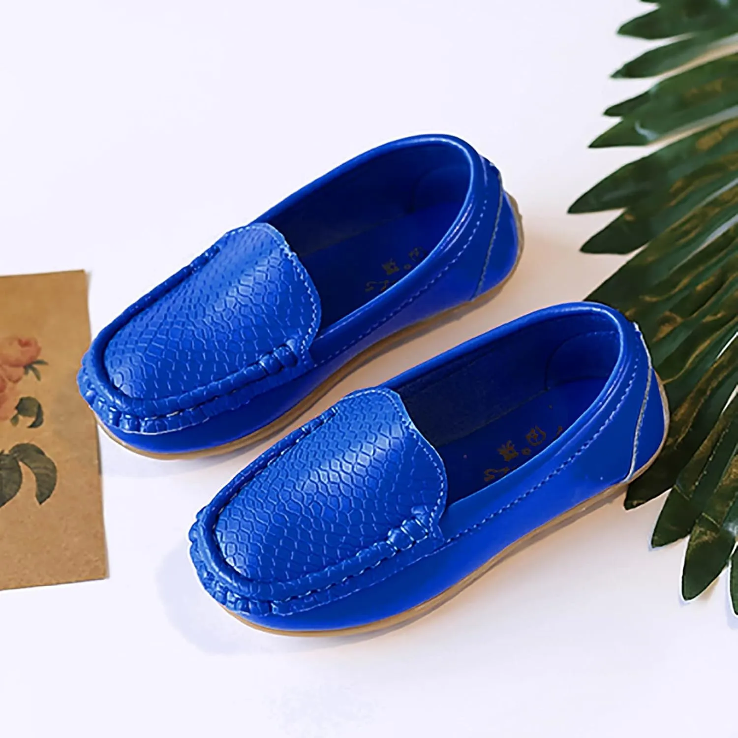 Kids Toddlers Boys Girls Loafers Casual Slip-On Moccasin Boat Dress Shoes Casual Shoes Formal Shoes Leather Flats