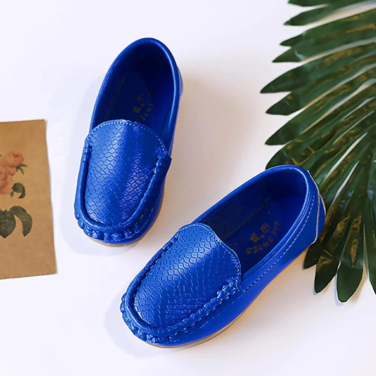 Kids Toddlers Boys Girls Loafers Casual Slip-On Moccasin Boat Dress Shoes Casual Shoes Formal Shoes Leather Flats