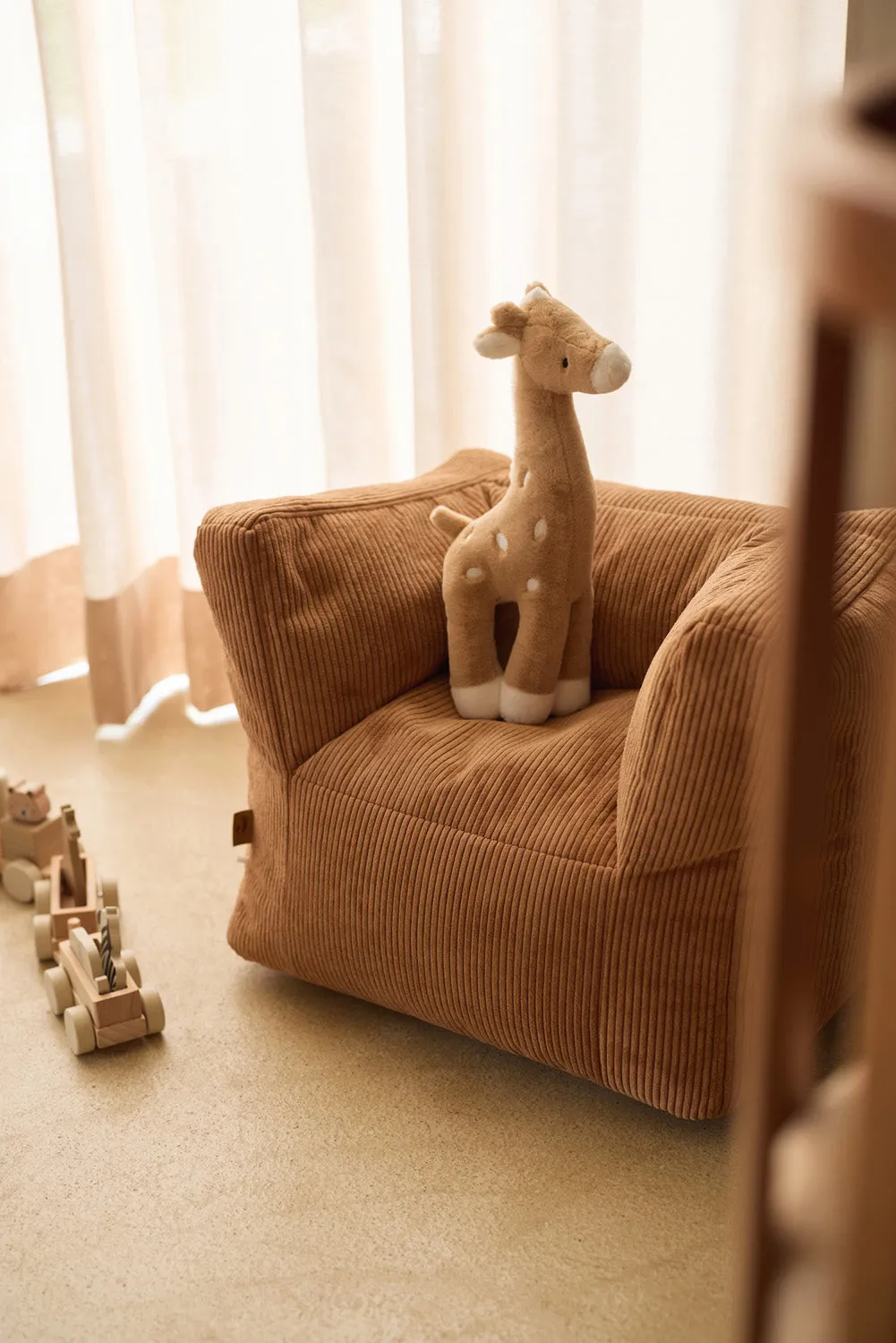 Kinderfauteuil Corduroy - Caramel