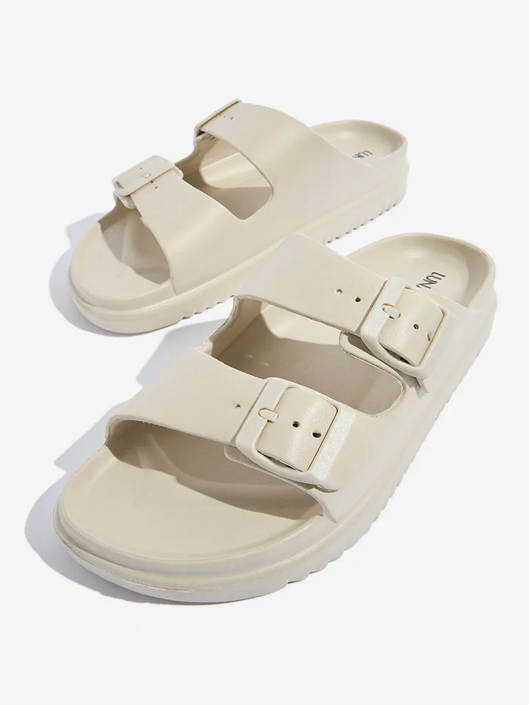 LUNA BLU Ivory Double Band Flip-Flop