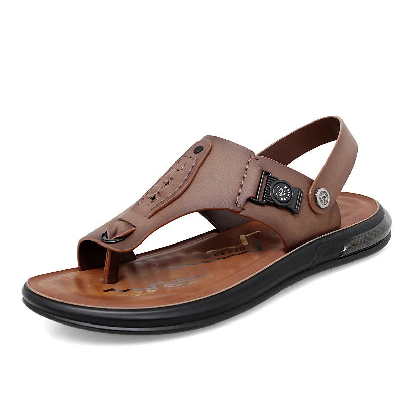 Men's Beach Shoes Dual-use Flip-flops Trendy Slippers