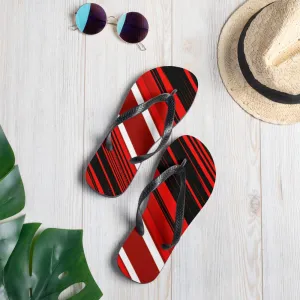 Red Sliced Flip-Flops 3 Sizes