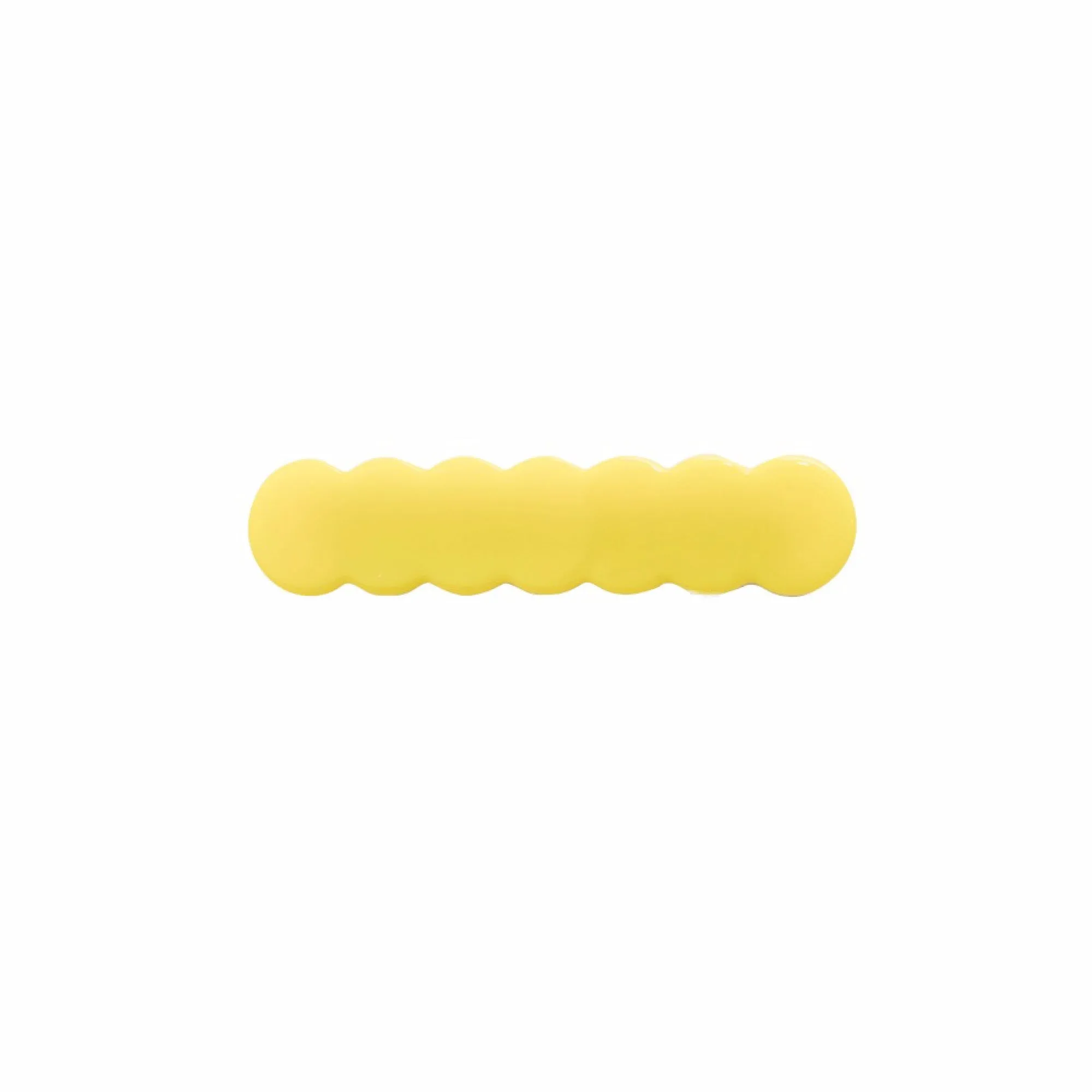 Scalloped Acrylic Hair Clip - 40 Colors