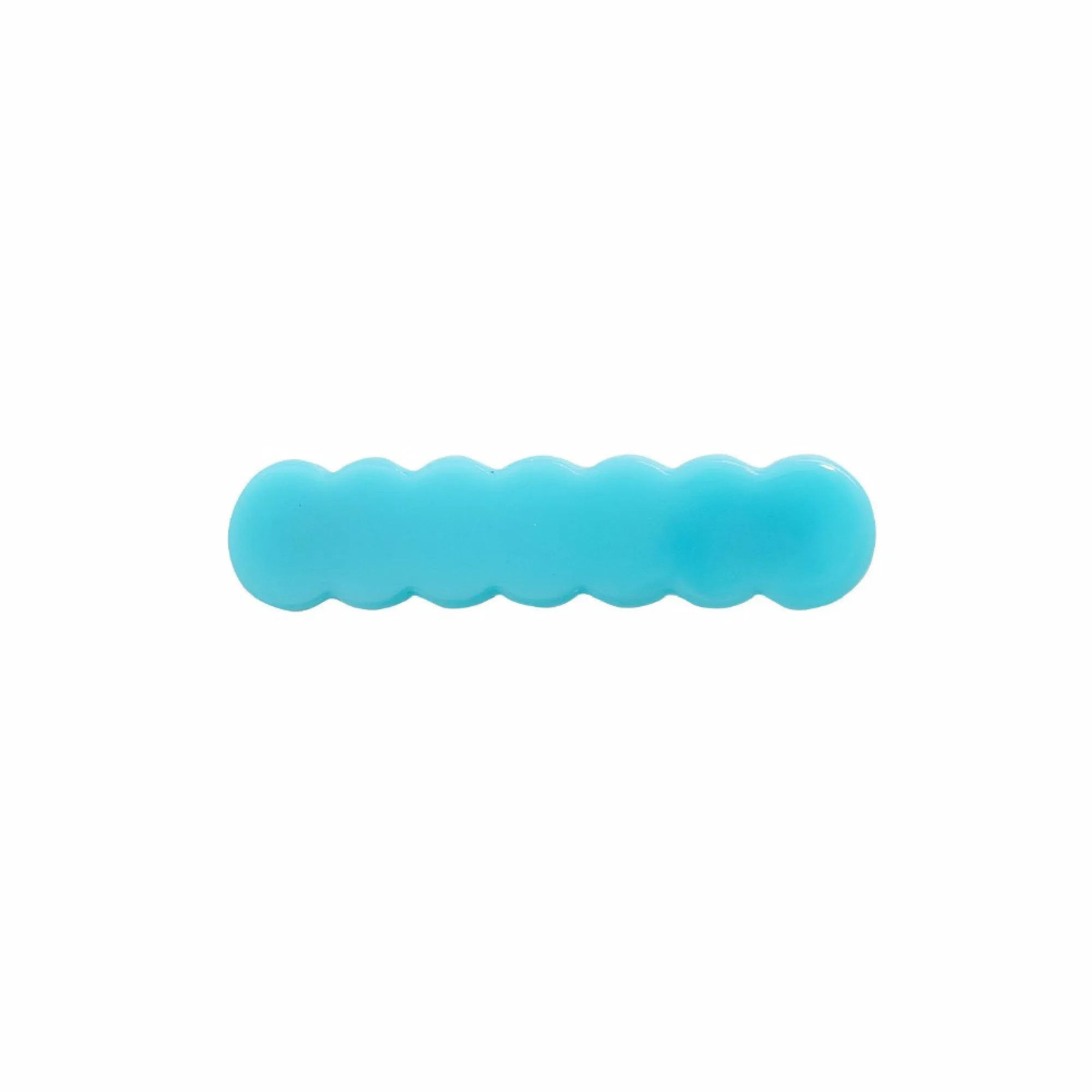 Scalloped Acrylic Hair Clip - 40 Colors
