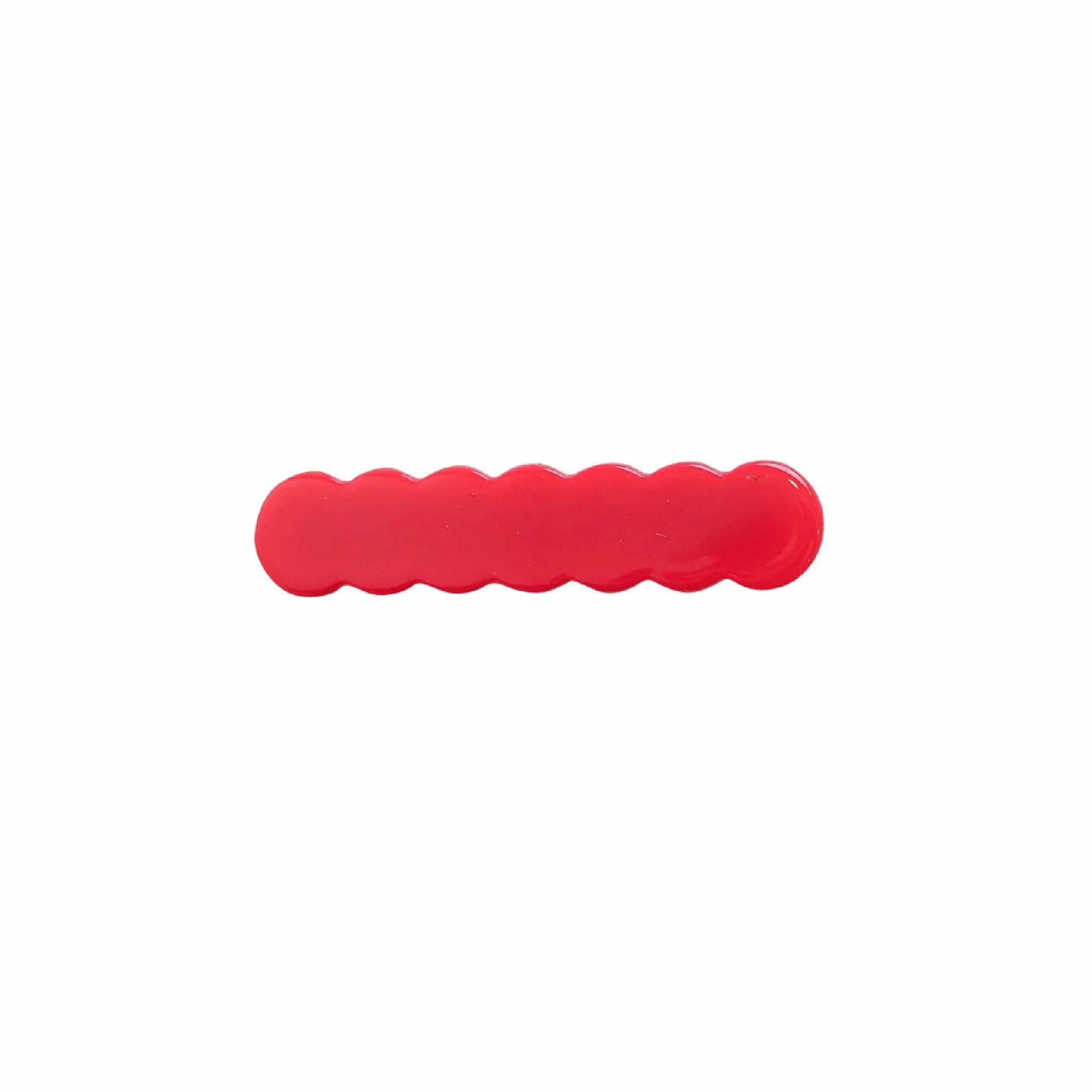 Scalloped Acrylic Hair Clip - 40 Colors