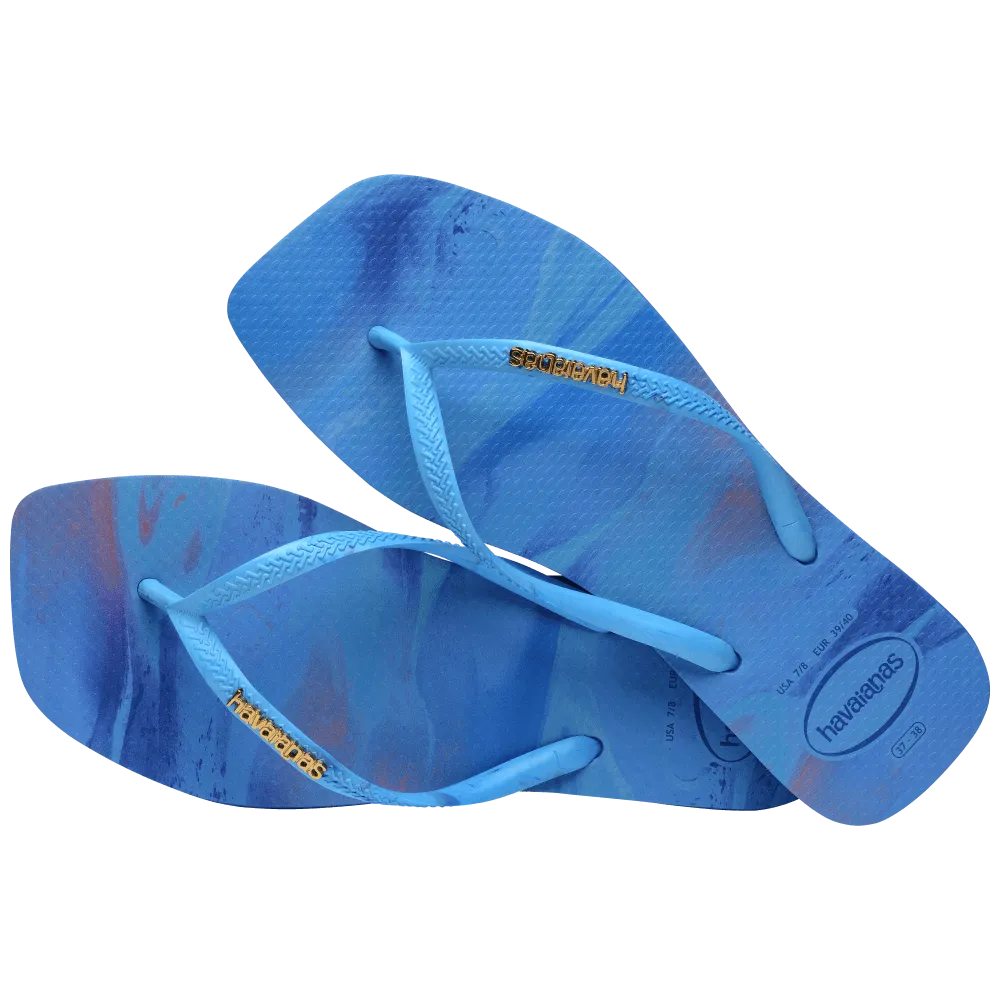 Slim Square Trendy Flip Flops