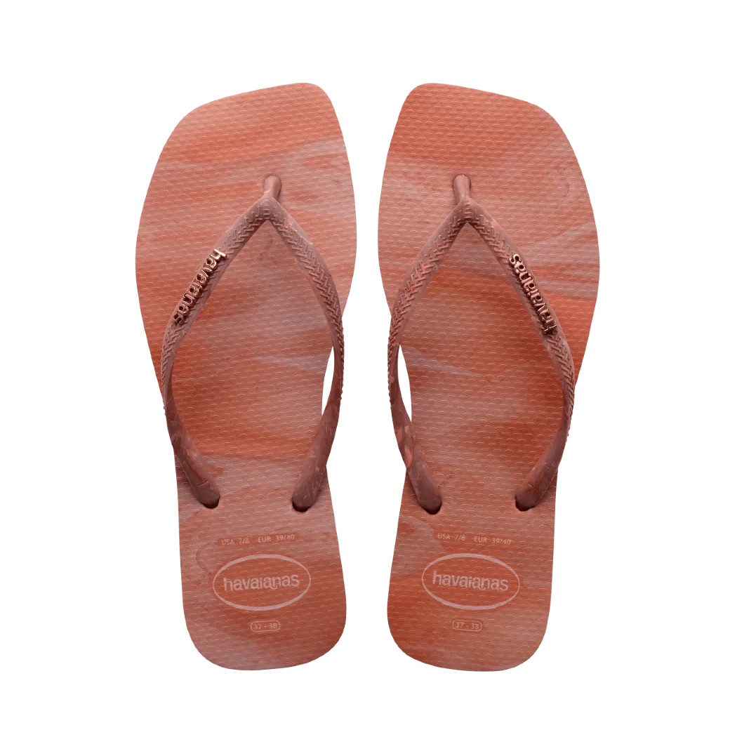 Slim Square Trendy Flip Flops