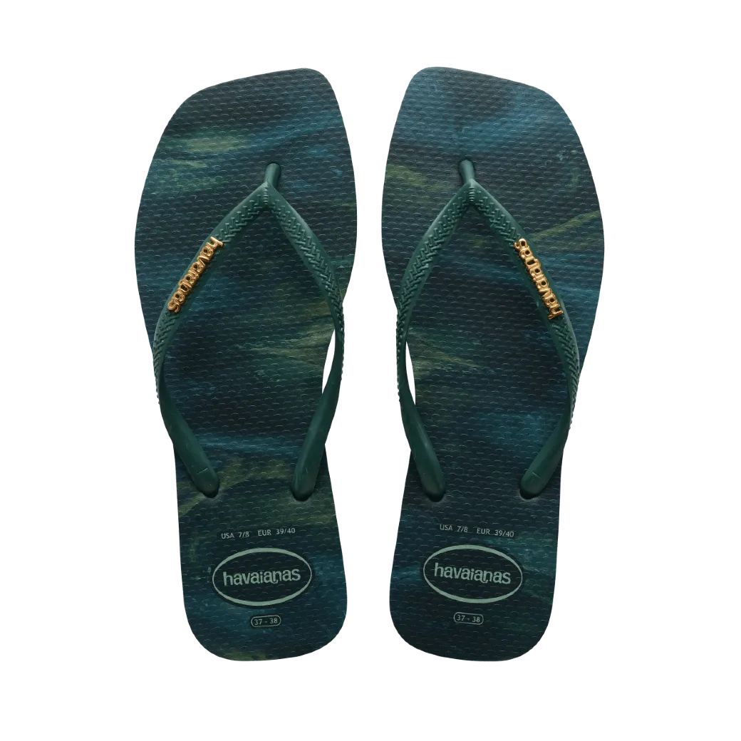 Slim Square Trendy Flip Flops