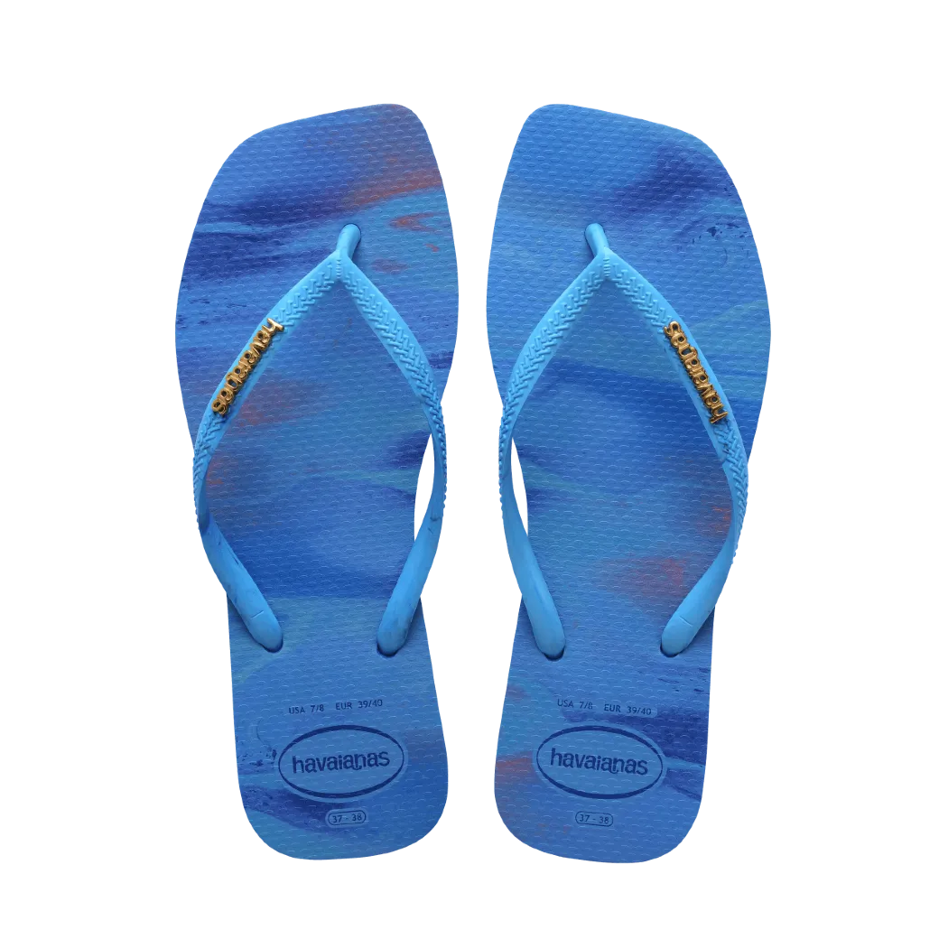 Slim Square Trendy Flip Flops